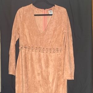 Mini Velvet Material Dress